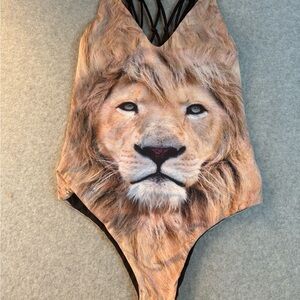 San Lorenzo Lion Reversible One-Piece Swimsuit Small